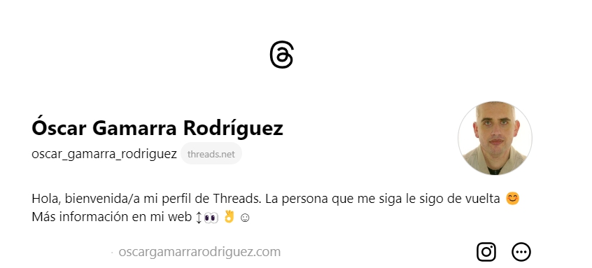 FOTO DE PERFIL DE THREADS PERSONAL